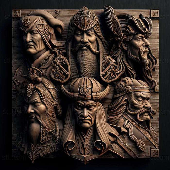 3D model Heroes of the Three Kingdoms 8 game (STL)